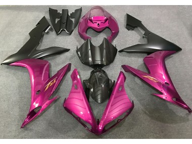 Hot Pink and Carbon Fiber Style 04-06 R1 Fairings
