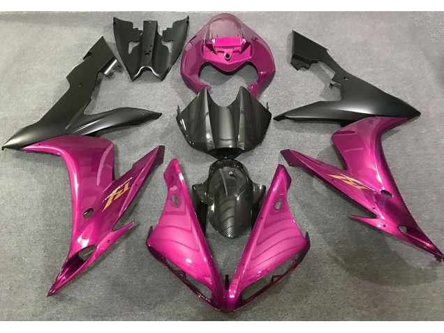 Hot Pink and Carbon Fiber Style 04-06 R1 Fairings Hot Pink and Carbon Fiber Style 04-06 R1 Fairings