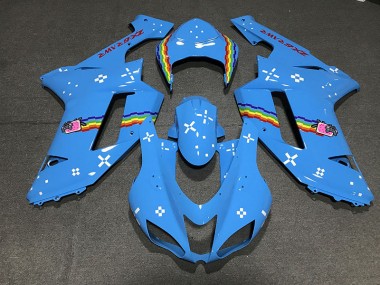 Light Blue Custom 07-08 ZX6R Fairings