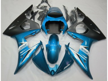 Light Blue & White 03-04 R6 Fairings