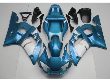 Light Blue & White 98-02 R6 Fairings