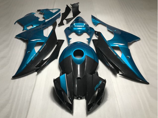 Light Blue w Carbon Fiber Style 08-16 R6 Fairings Light Blue w Carbon Fiber Style 08-16 R6 Fairings