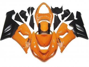 Light Orange and Black 05-06 ZX6R Fairings
