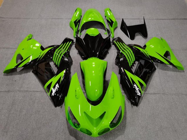 Lime Green and Black 06-11 ZX14R Fairings Lime Green and Black 06-11 ZX14R Fairings