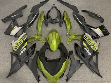 Liquid Yellow and Grey 18-23 Ninja 400 Fairings