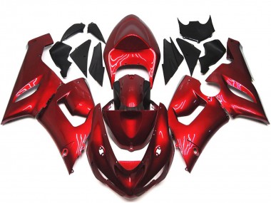 Maroon Red 05-06 ZX6R Fairings