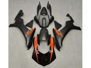 Matte Black & Orange 15-19 R1 Fairings