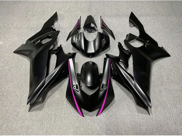 Matte Black & Pink Accents 17-21 R6 Fairings Matte Black & Pink Accents 17-21 R6 Fairings