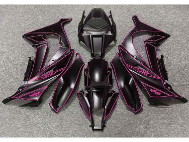 Matte Black & Pink Lining 11-15 ZX10R Fairings