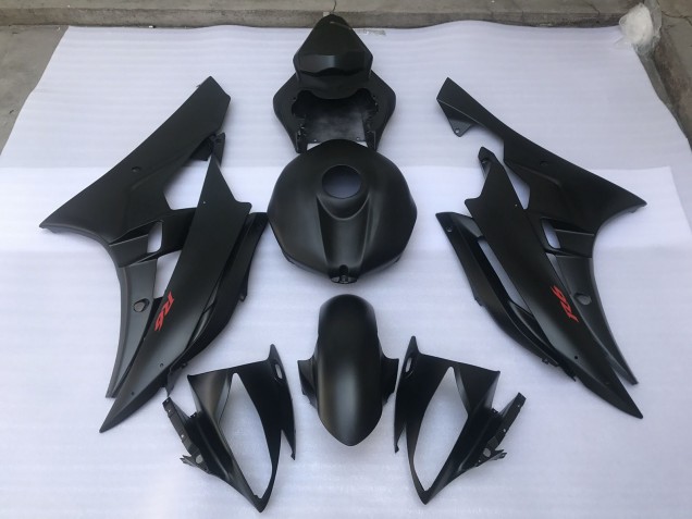 Matte Black Plain 06-07 R6 Fairings Matte Black Plain 06-07 R6 Fairings