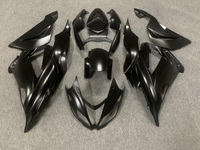 Matte Black & Protective Coat 13-18 ZX6R Fairings Matte Black & Protective Coat 13-18 ZX6R Fairings