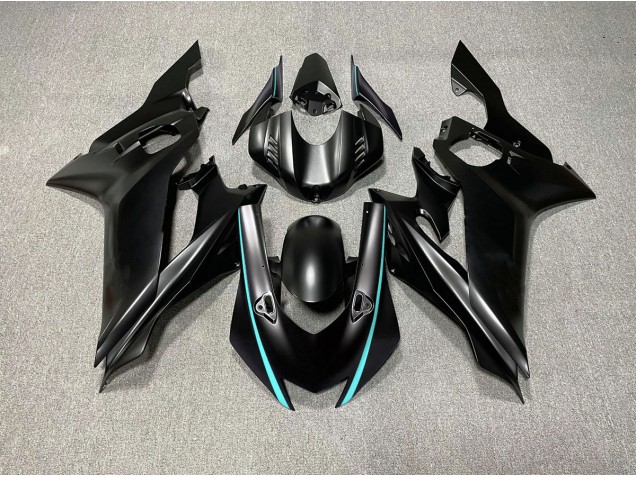 Matte Black & Teal Accents 17-21 R6 Fairings Matte Black & Teal Accents 17-21 R6 Fairings