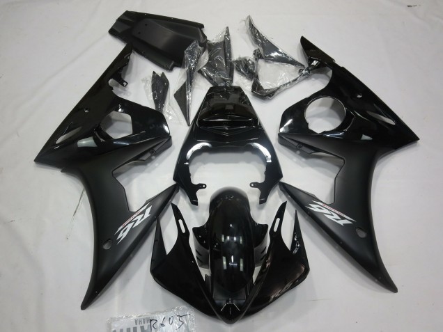 Matte Black White Decal 05 R6 Fairings Matte Black White Decal 05 R6 Fairings
