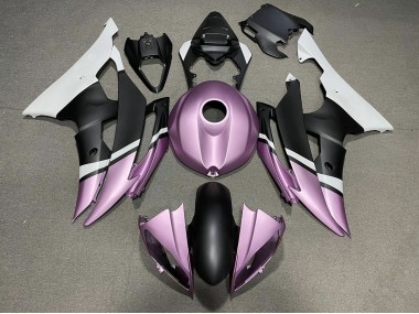 Matte Black and Light Purple 08-16 R6 Fairings