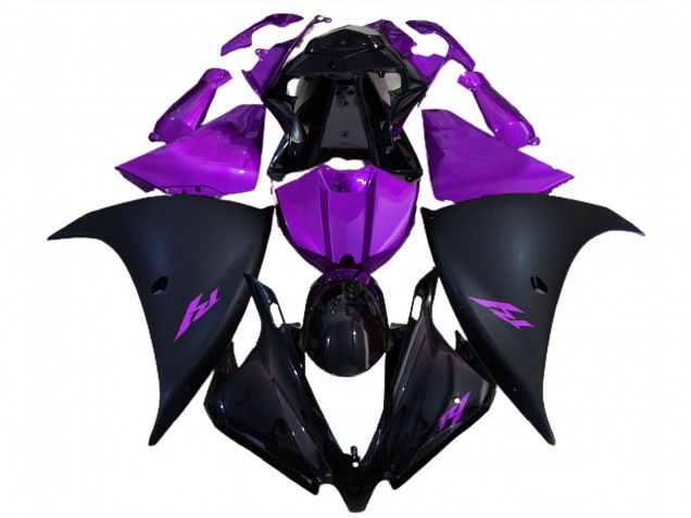 Matte Black and Purple 12-14 R1 Fairings Matte Black and Purple 12-14 R1 Fairings