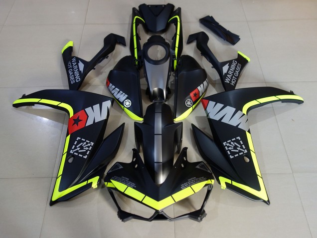 Matte Black and Yellow 15-18 R3 Fairings Matte Black and Yellow 15-18 R3 Fairings