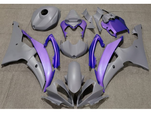 Matte Grey & Purple 08-16 R6 Fairings