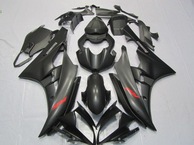 Matte Black Red Decal 06-07 R6 Fairings Matte Black Red Decal 06-07 R6 Fairings