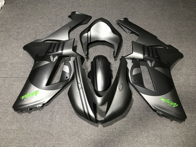 Matte Silver & Skull 07-08 ZX6R Fairings Matte Silver & Skull 07-08 ZX6R Fairings
