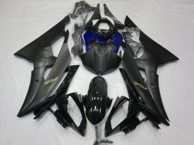 Matte and Blue 08-16 R6 Fairings