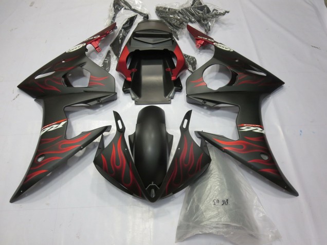 Matte red Flame 03-04 R6 Fairings Matte red Flame 03-04 R6 Fairings