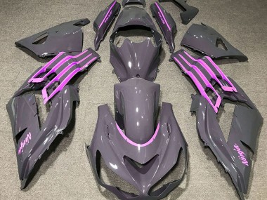 Nardo Grey & Pink 12-21 ZX14R Fairings
