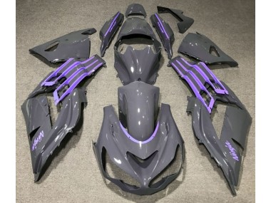 Nardo Grey & Purple 12-21 ZX14R Fairings