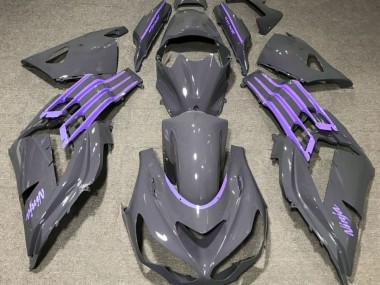 Nardo Grey & Purple 12-21 ZX14R Fairings