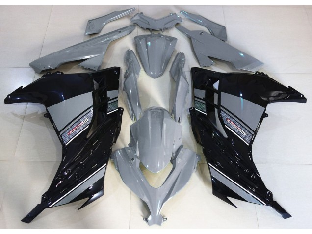 Nardo Grey and Black 13-18 Ninja 300 Fairings