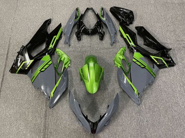 Nardo Grey and Green 18-23 Ninja 400 Fairings