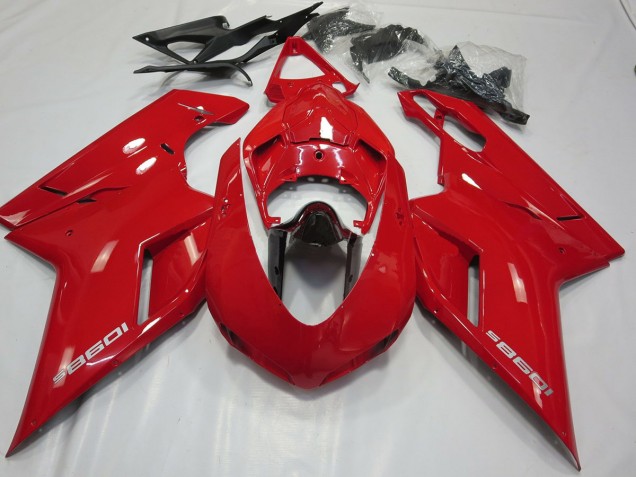 OEM Style Gloss Red 07-14 Ducati 848 1098 1198 Fairings OEM Style Gloss Red 07-14 Ducati 848 1098 1198 Fairings