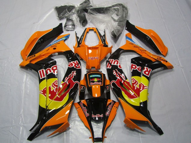Orange Red bull 11-15 ZX10R Fairings Orange Red bull 11-15 ZX10R Fairings