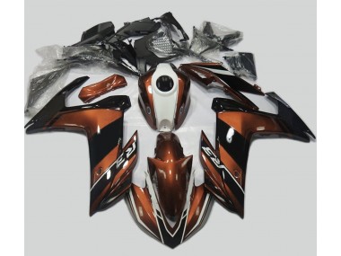 Orange and Gloss Black 15-18 R3 Fairings