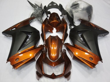 Orange and Matte Black 08-12 Ninja 250 Fairings