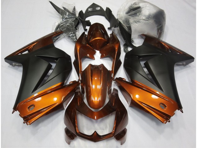 Orange and Matte Black 08-12 Ninja 250 Fairings Orange and Matte Black 08-12 Ninja 250 Fairings