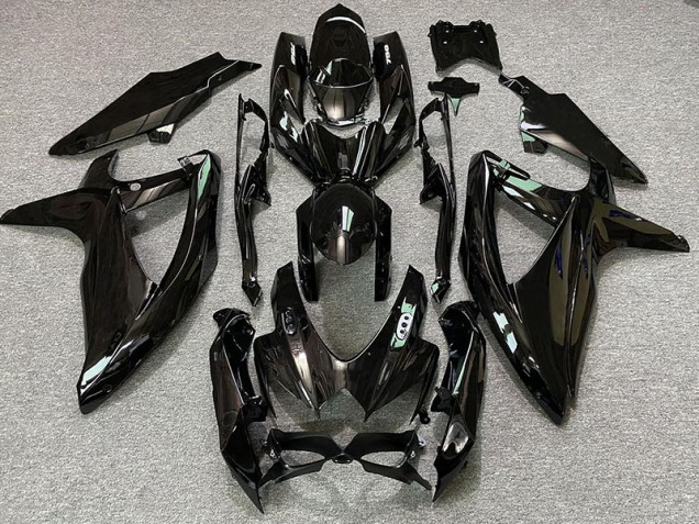 Gloss Black & White Logos 08-10 GSXR 600-750 Fairings Gloss Black & White Logos 08-10 GSXR 600-750 Fairings