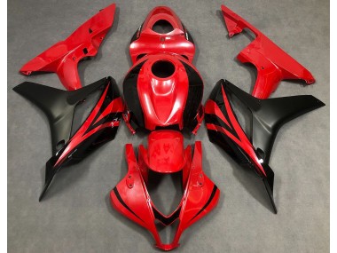 Pearl Red & Black 07-08 CBR600RR Fairings
