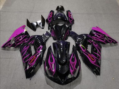 Pink Flame 06-11 ZX14R Fairings