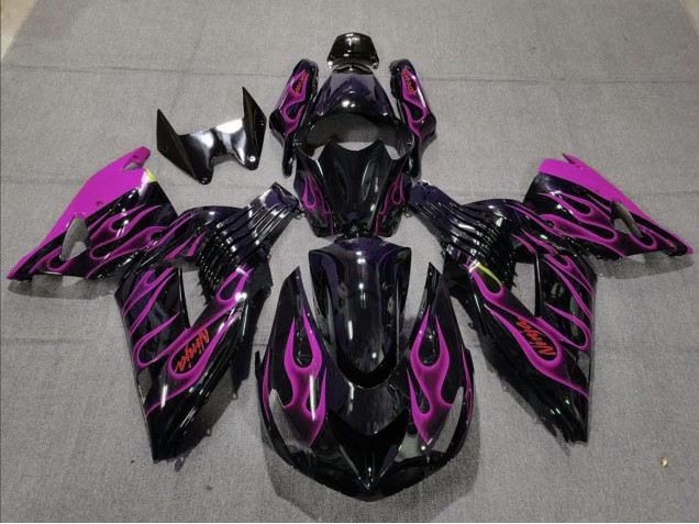 Pink Flame 06-11 ZX14R Fairings Pink Flame 06-11 ZX14R Fairings