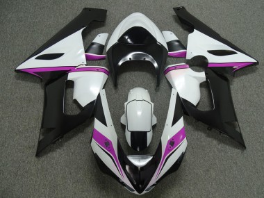 Pink White and Black 05-06 ZX6R Fairings