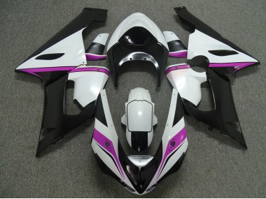 Pink White and Black 05-06 ZX6R Fairings
