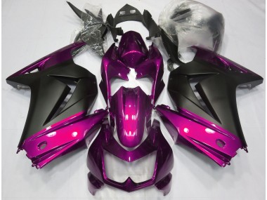 Pink and Matte Black 08-12 Ninja 250 Fairings