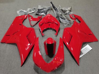 Plain Gloss Red 07-14 Ducati 848 1098 1198 Fairings