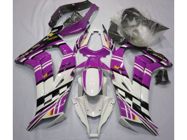 Purple Black and White 11-15 ZX10R Fairings