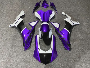 Purple & Carbon Fiber Accents 15-19 R1 Fairings