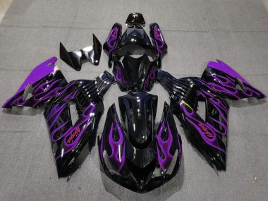 Purple Flame 06-11 ZX14R Fairings