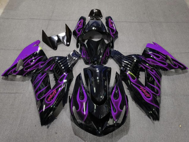 Purple Flame 06-11 ZX14R Fairings Purple Flame 06-11 ZX14R Fairings