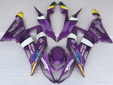 Purple Logo Style 13-18 ZX6R Fairings