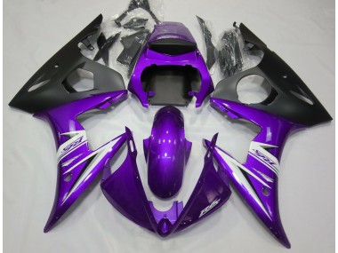 Purple & White 03-04 R6 Fairings
