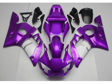 Purple & White 98-02 R6 Fairings